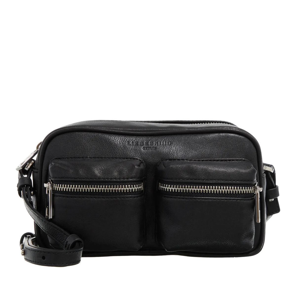 Klassische Leder Kameratasche mit Taschen