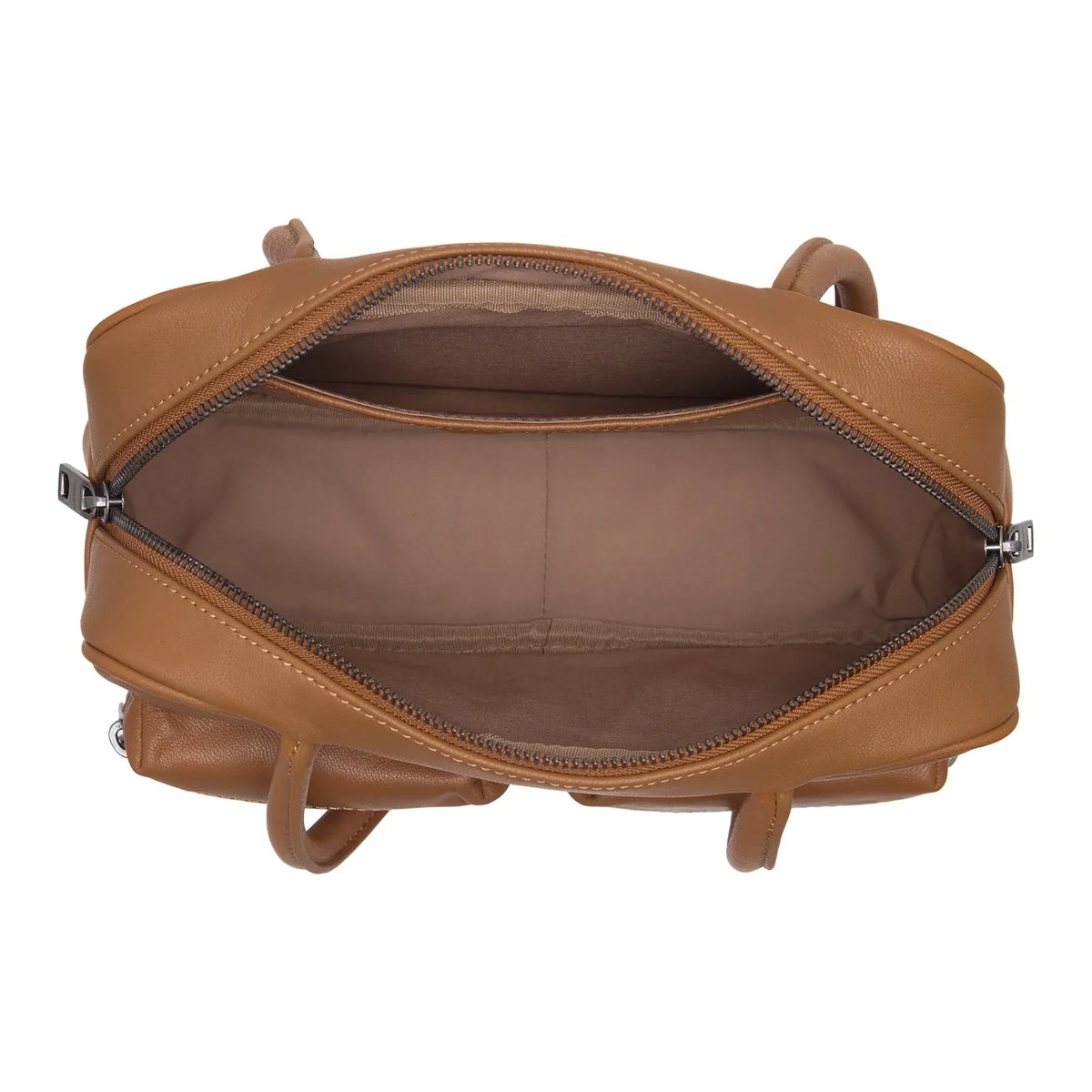 Strukturierte Schultertasche aus Leder