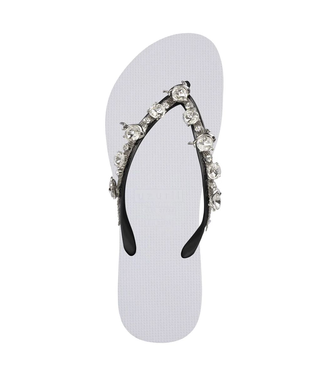 Kristallverzierte Zehentrenner Flip-Flops