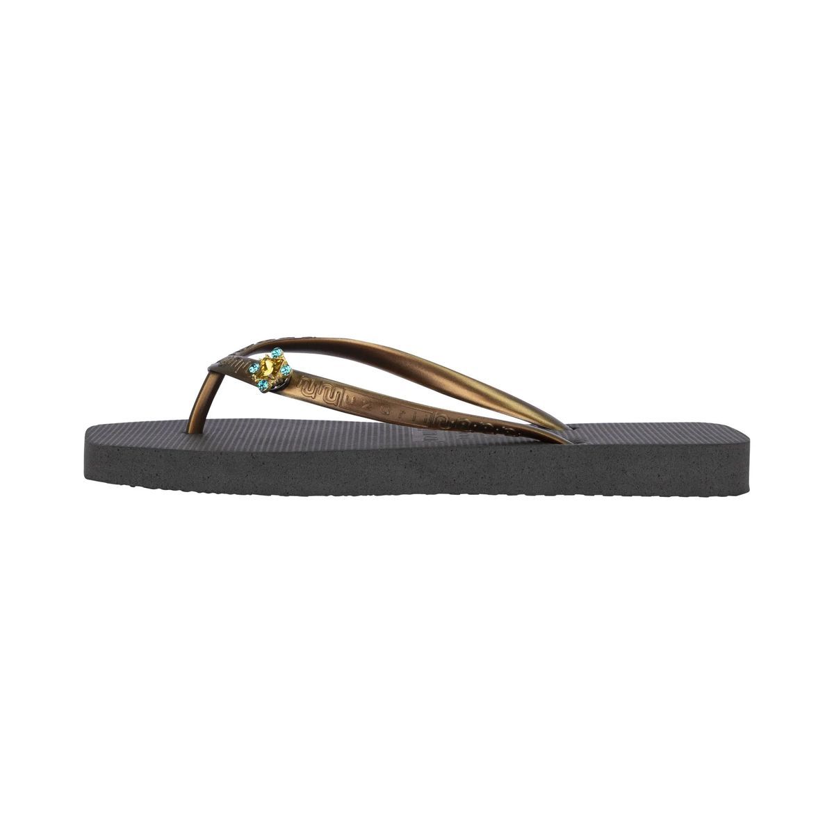 Verzierte Zehentrenner Sandalen mit geflochtenem Riemen