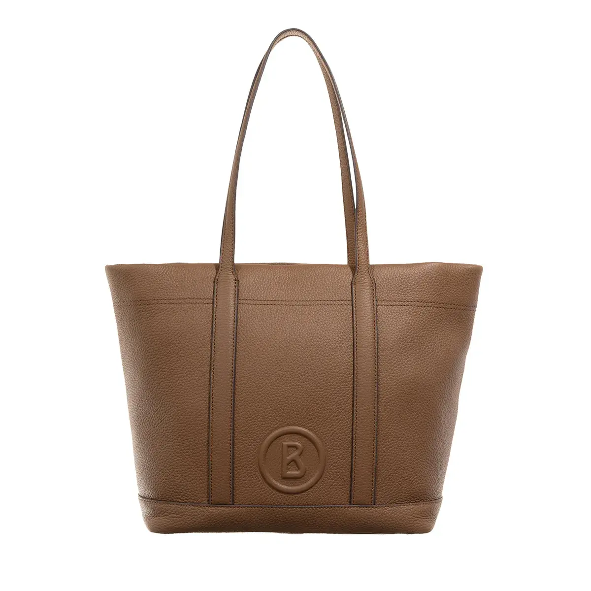 Strukturierte Shopper Tote Bag aus Leder