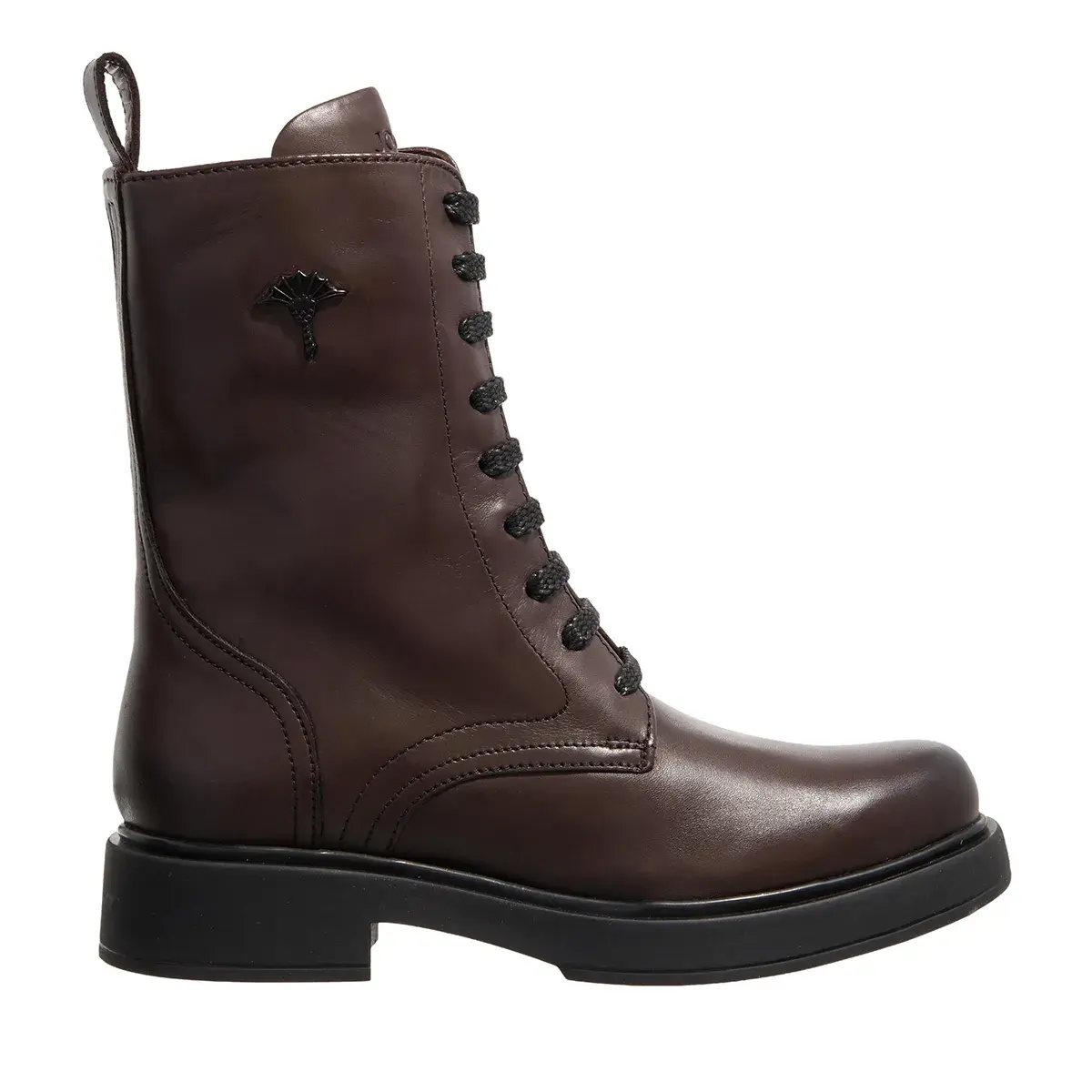 Klassische Leder-Schnürstiefeletten