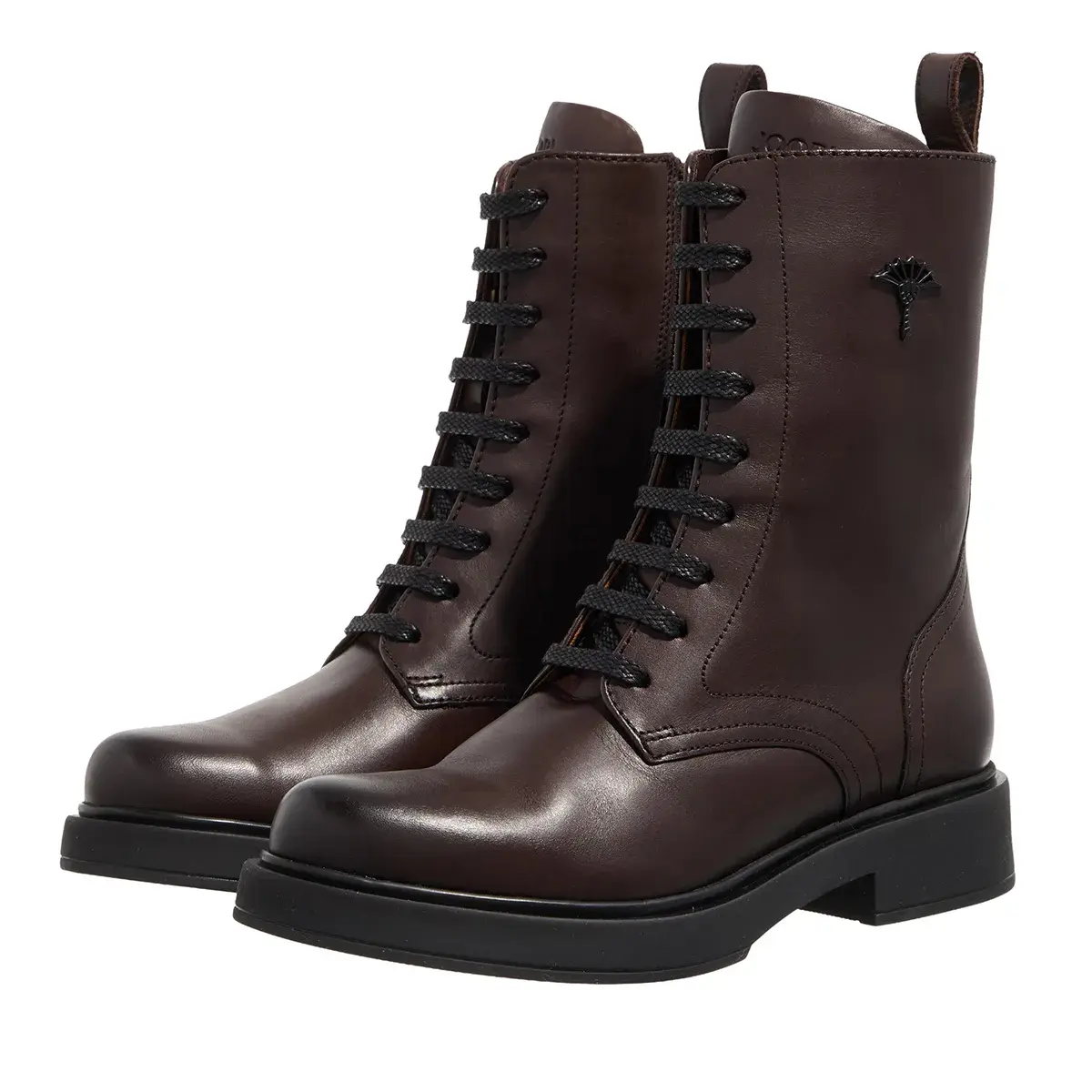 Klassische Leder-Schnürstiefeletten
