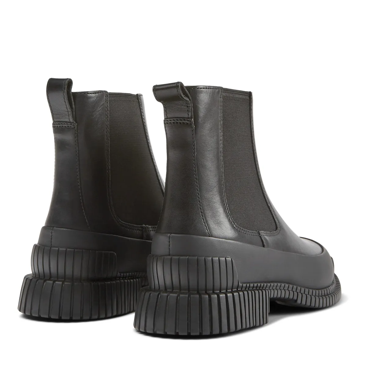 Schwarze Chelsea Boots mit dicker Sohle