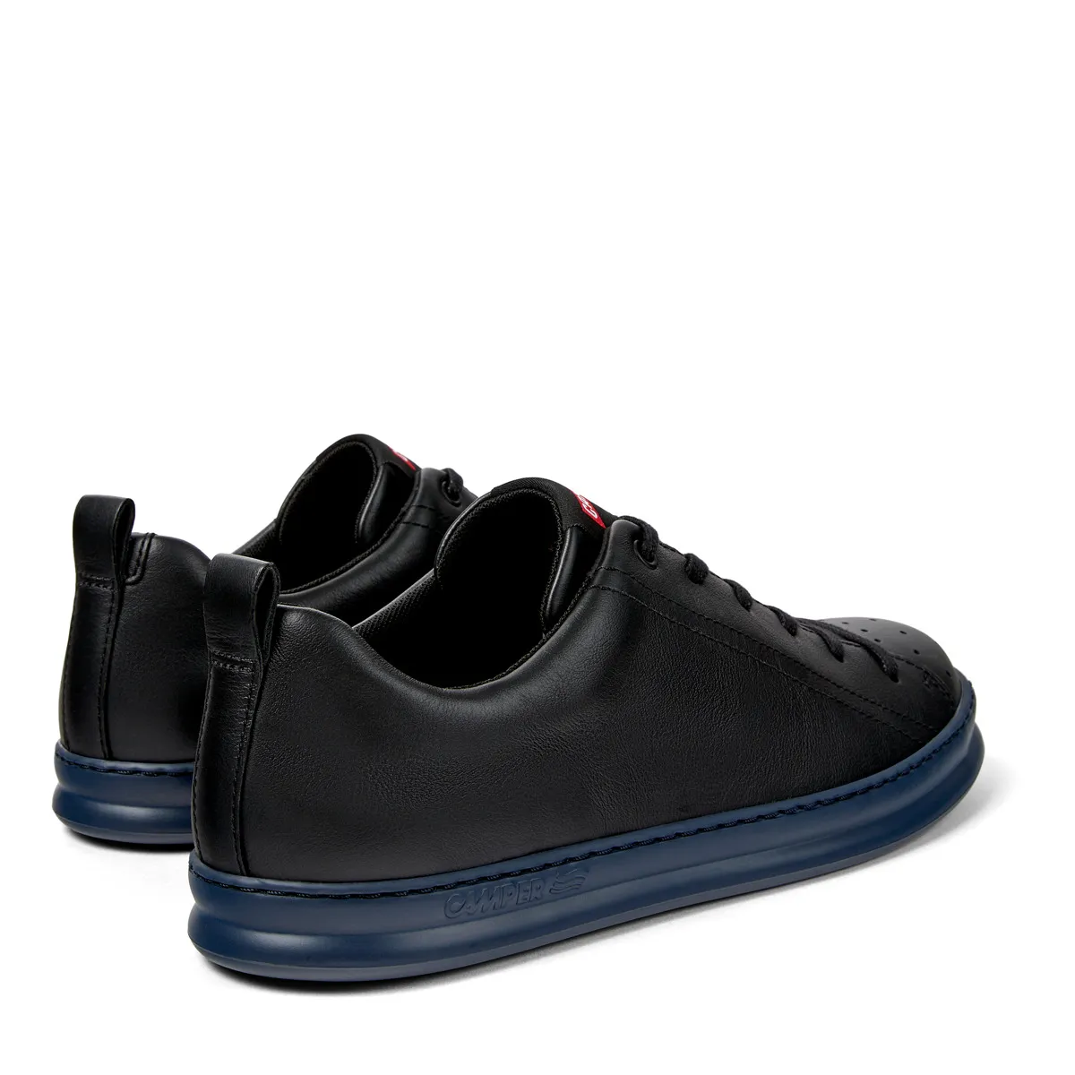 Schwarzer Leder-Sneaker