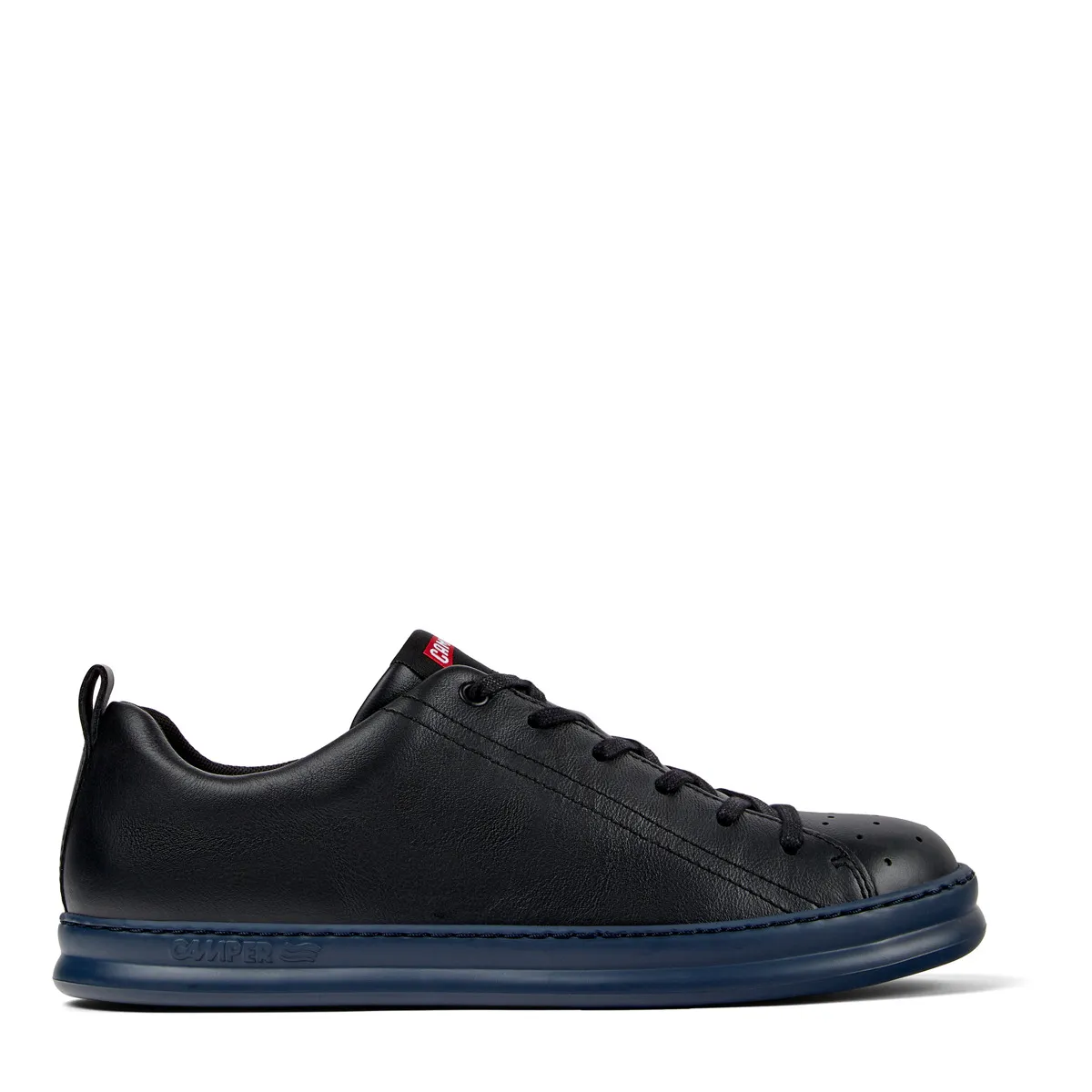 Schwarzer Leder-Sneaker