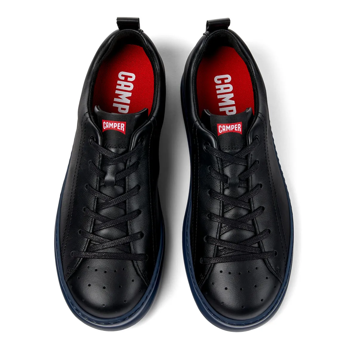 Schwarzer Leder-Sneaker