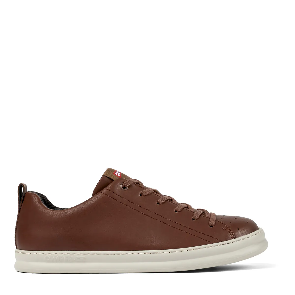 Brauner Leder-Sneaker