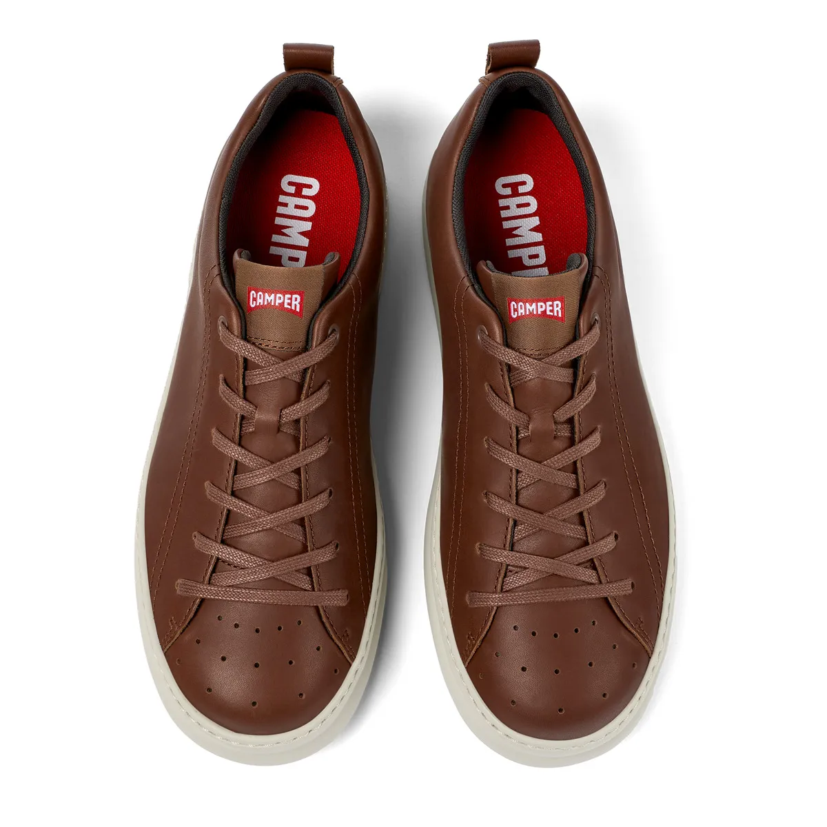Brauner Leder-Sneaker
