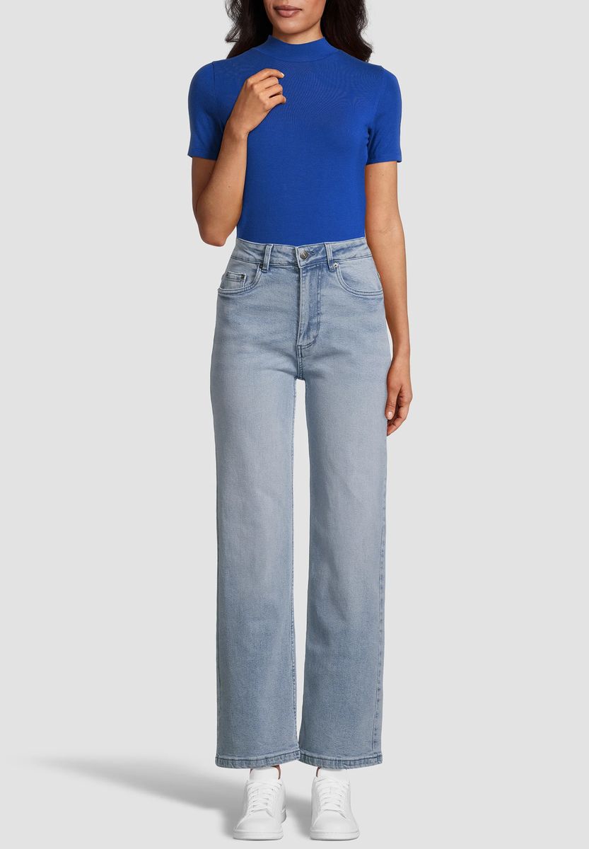 Damen Straight Leg Knöchellange Jeans