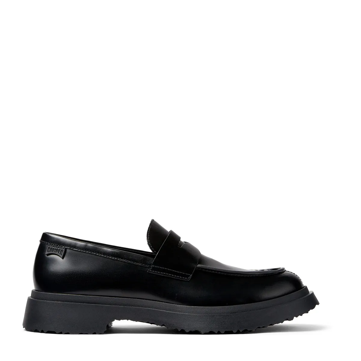 Klassische Schwarze Leder Penny Loafer