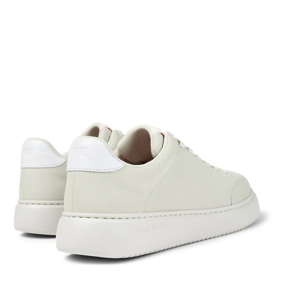 Damen Off-White Leder Low-Top Sneaker
