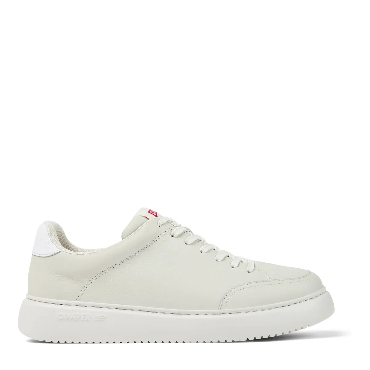 Damen Off-White Leder Low-Top Sneaker