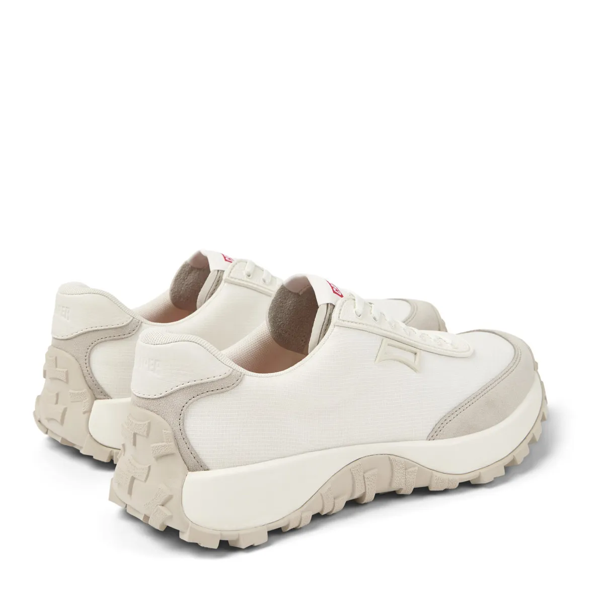 Weißer Low-Top Trail Lauf Sneaker