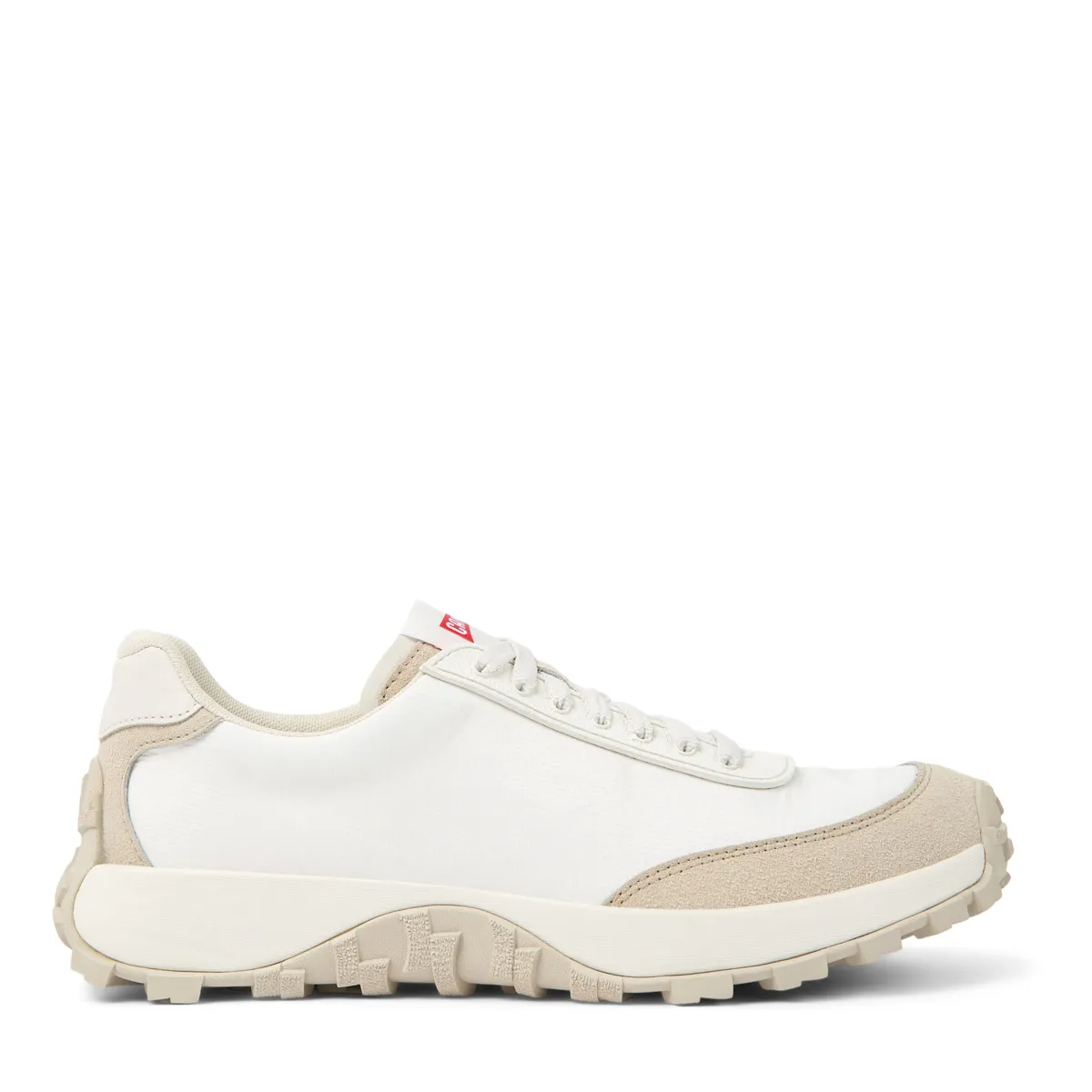 Weißer Low-Top Trail Lauf Sneaker