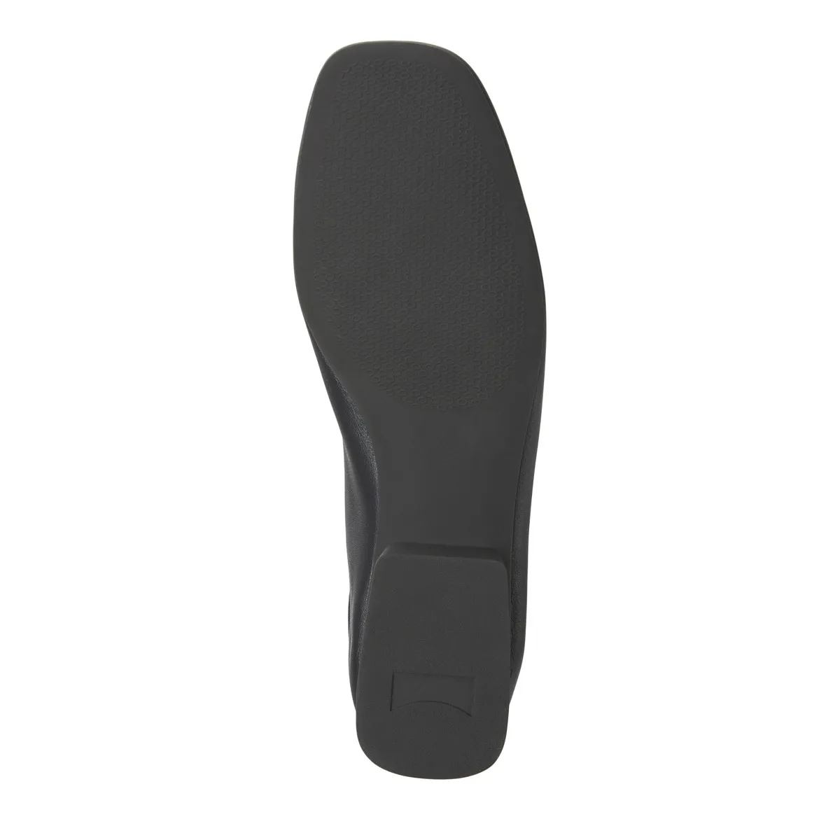 Moderne Ballerinas aus Leder mit eckiger Spitze