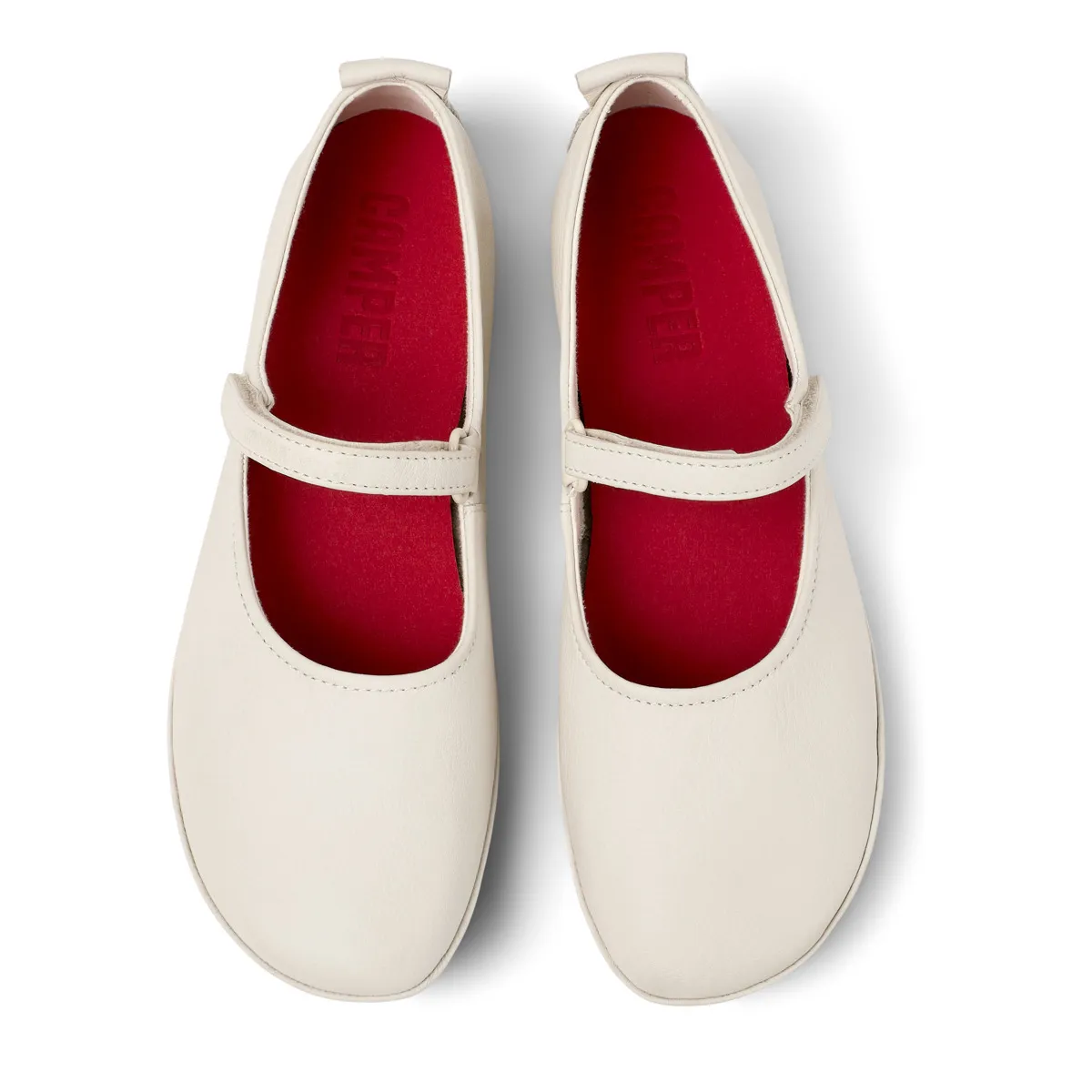 Minimalistische Mary Jane Ballerinas aus Leder