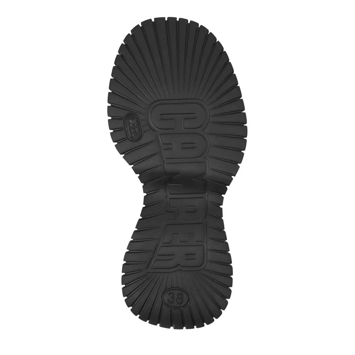 Schwarze, hohe Strick-Plateau-Stiefel