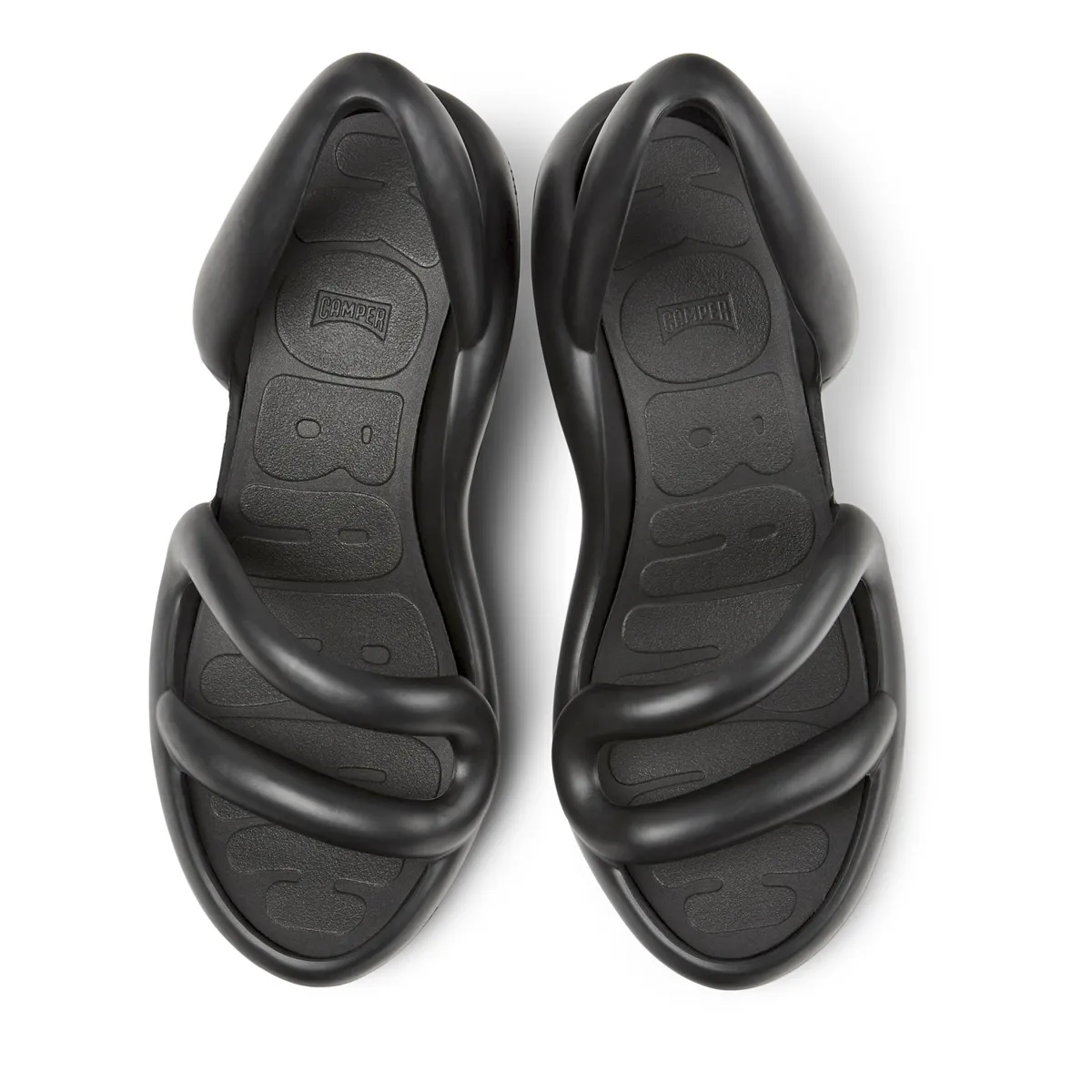 Sandalette mit skulpturalem Absatz