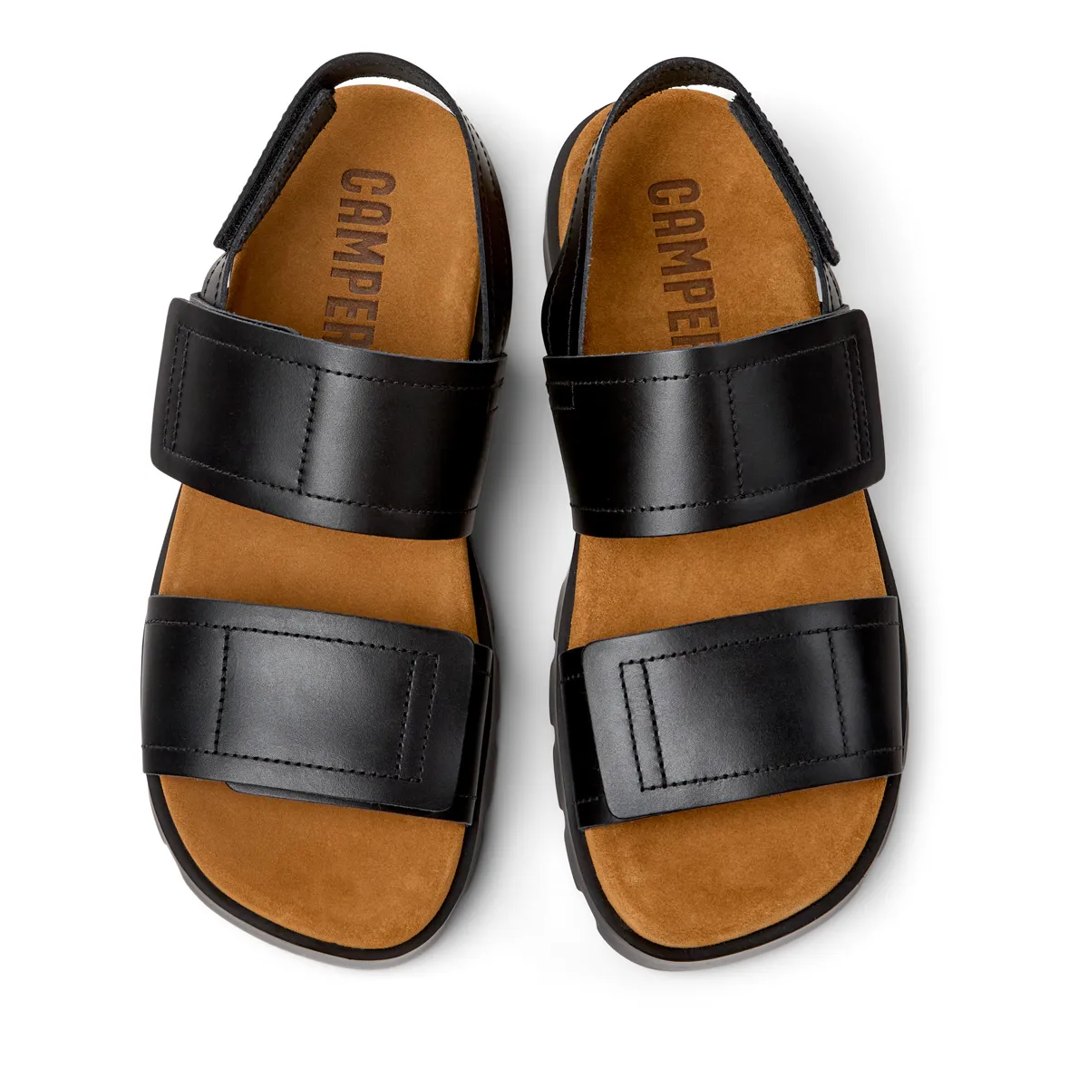 Brutus Leder Plateau Sandalen