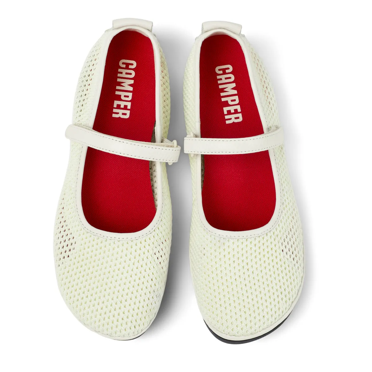 Gewebte Mary Jane Ballerinas