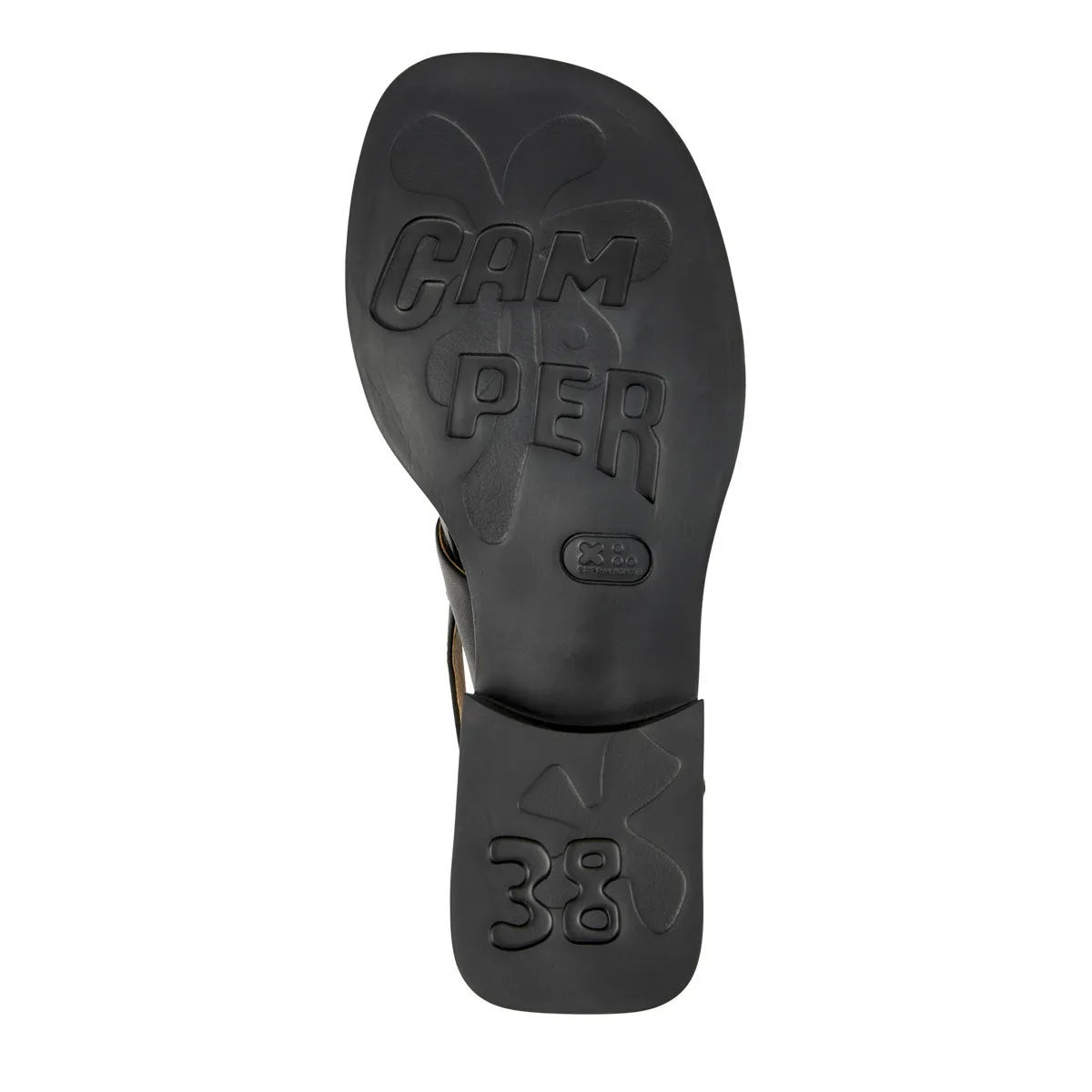 Minimalistische schwarze Lederriemchensandalen