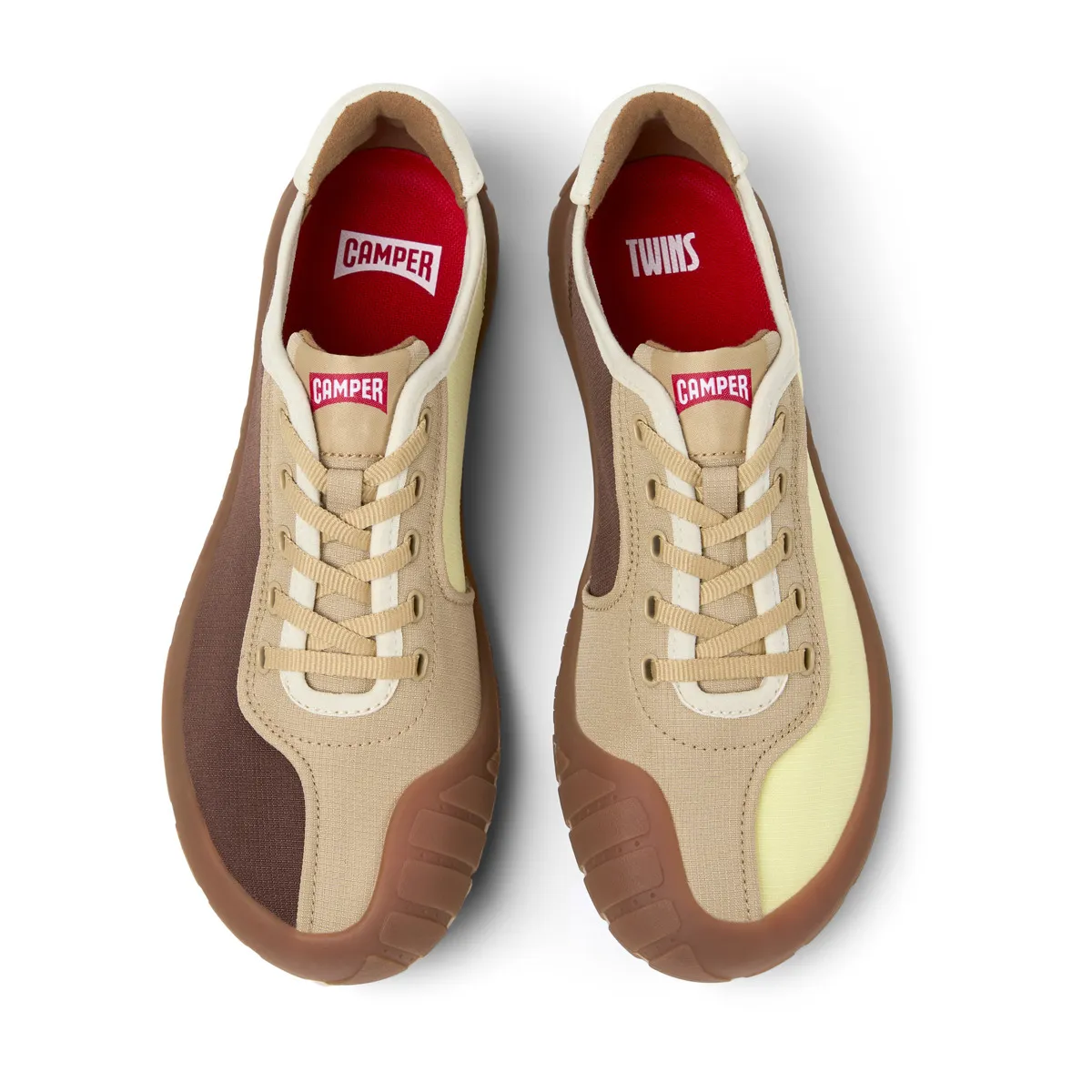 Ergonomischer brauner, lässiger Low-Top-Sneaker