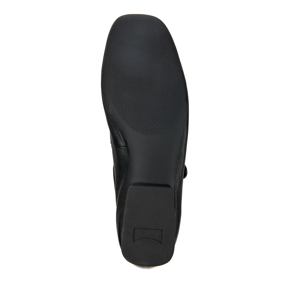 Schwarze Mary Jane Ballerinas aus Leder