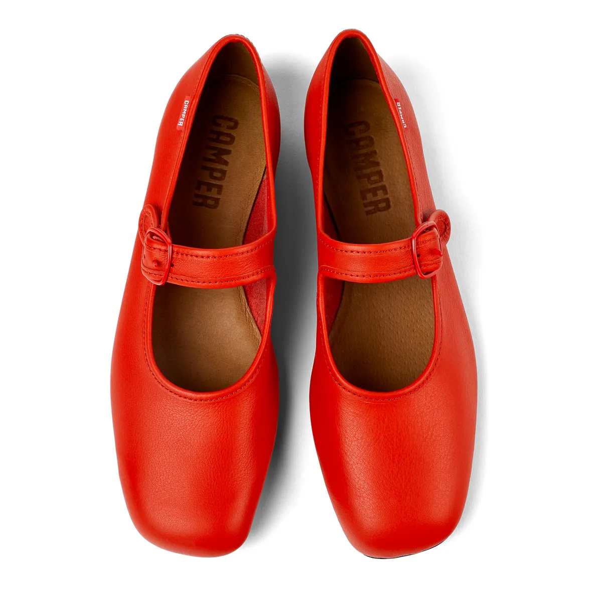 Casi Myra rote Mary Jane Ballerinas