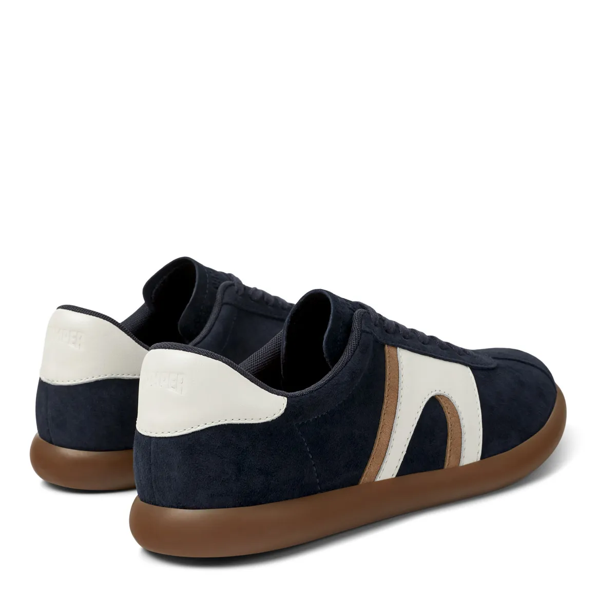 Marineblaue Wildleder Retro Laufschuhe