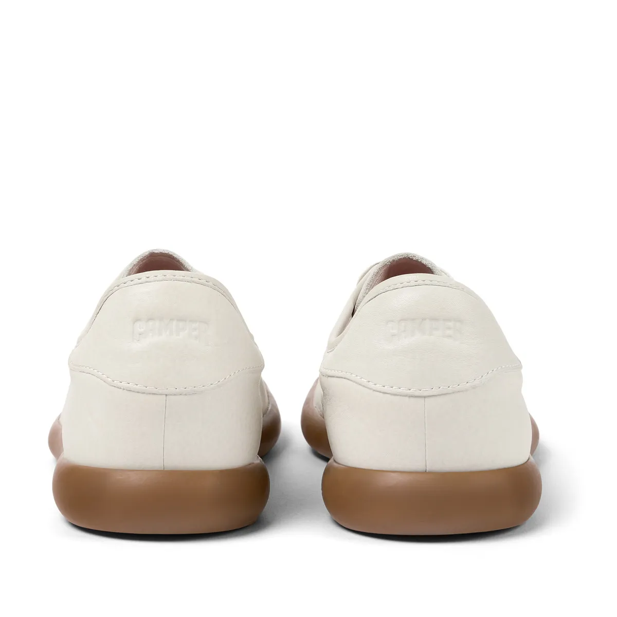 Off-White Leder Low-Top Sneaker