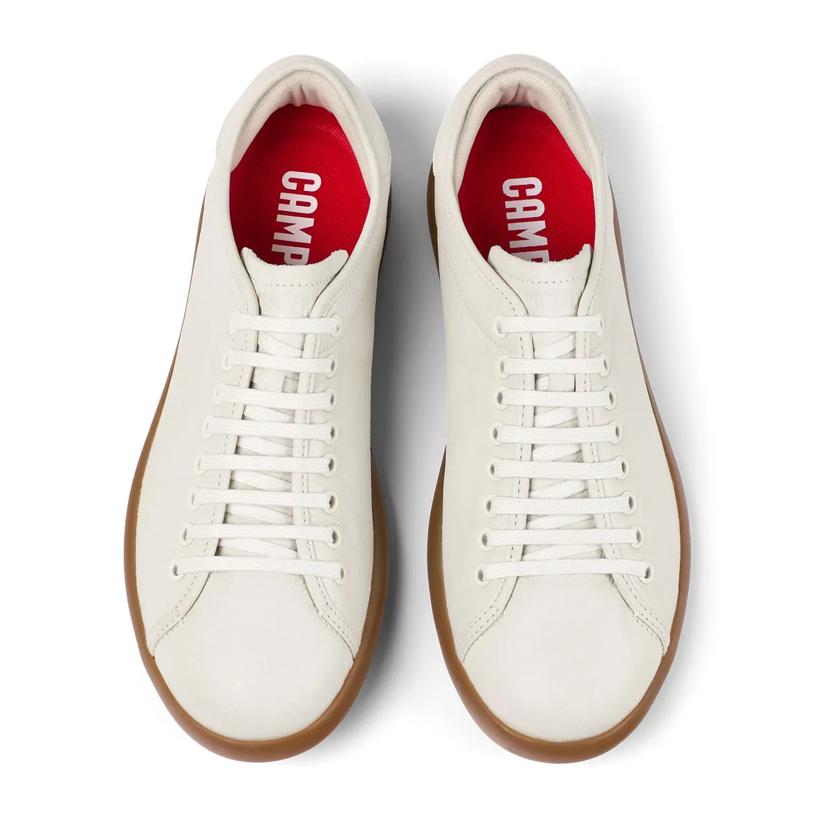 Off-White Leder Low-Top Sneaker