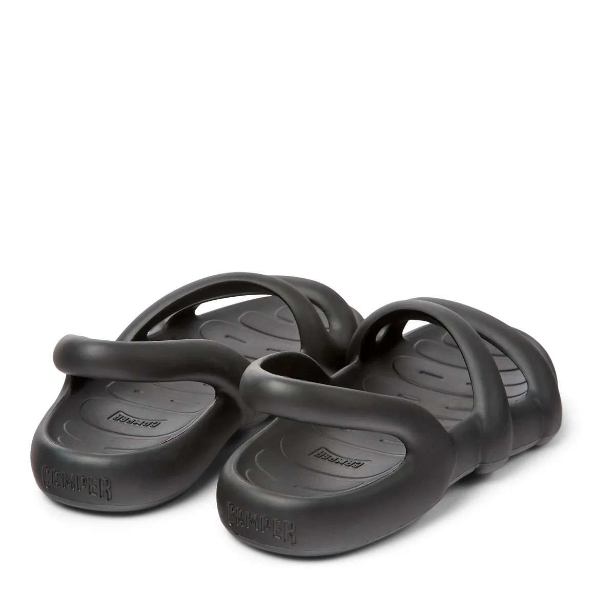 Skulpturale Slingback-Sandalen mit Riemen