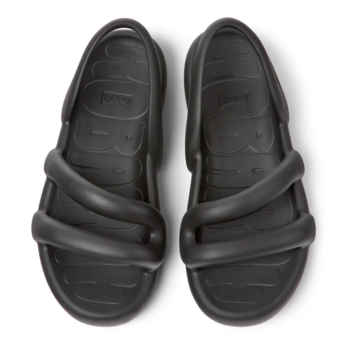 Skulpturale Slingback-Sandalen mit Riemen