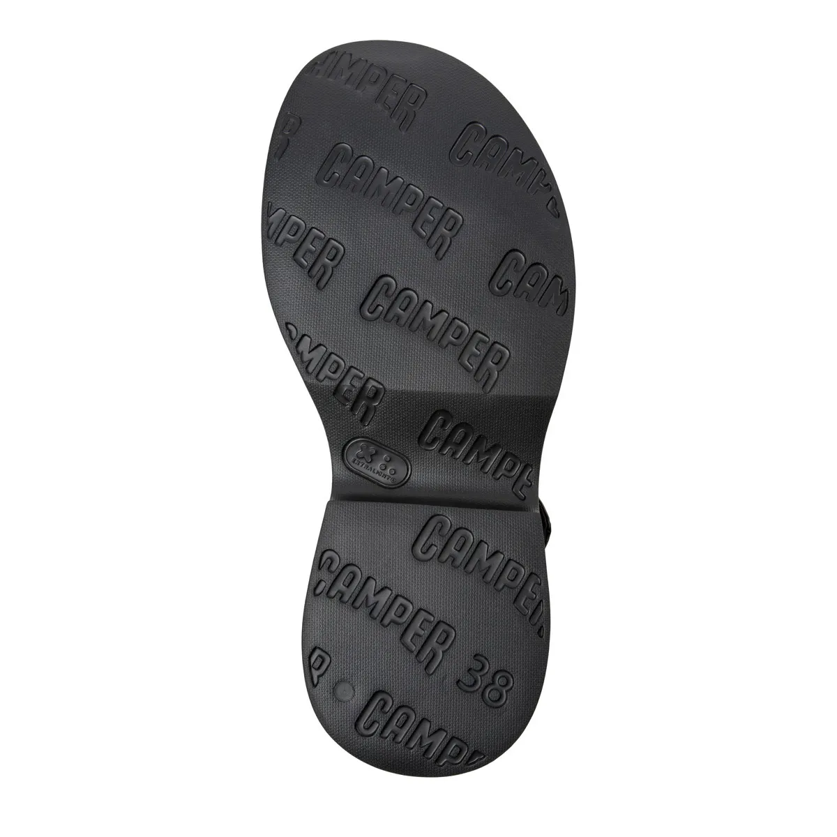 Plateau-Ledersandalen mit Knöchelriemen