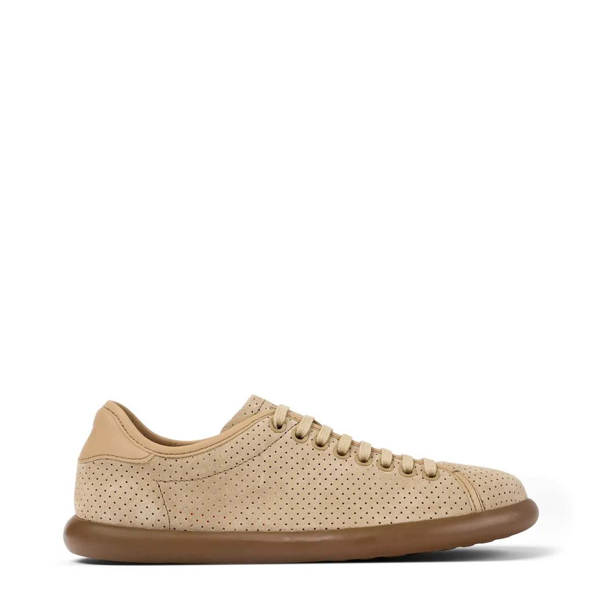 Beige perforierter Damen-Sneaker
