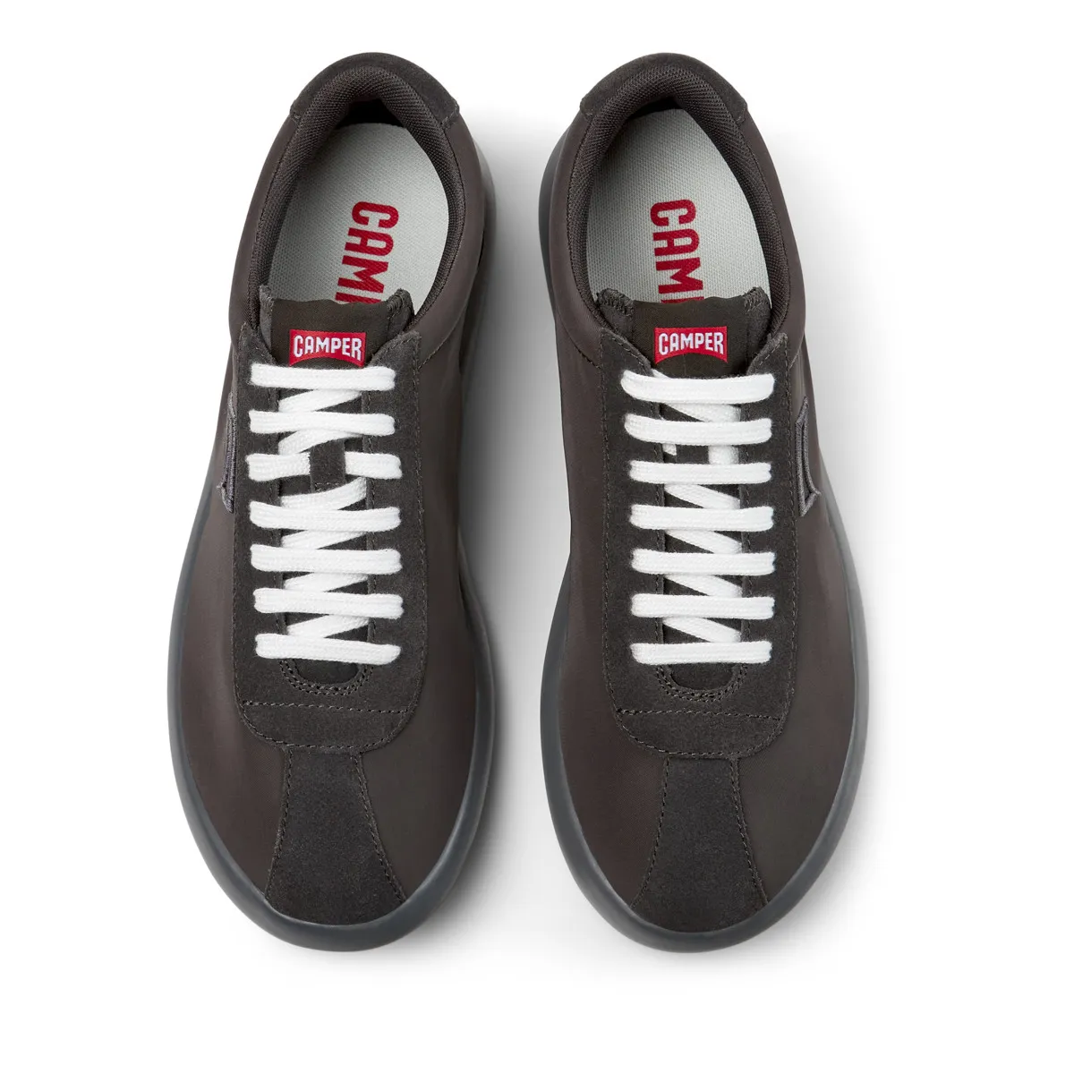 Low-Top Sneaker mit Lederbesatz