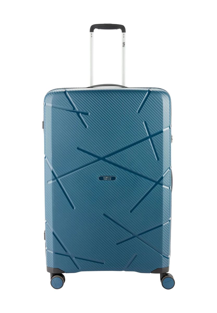 GLOBETROTTER 4-Doppelrollen-Trolley, Hartschale, TSA-Schloss, blau, 78
