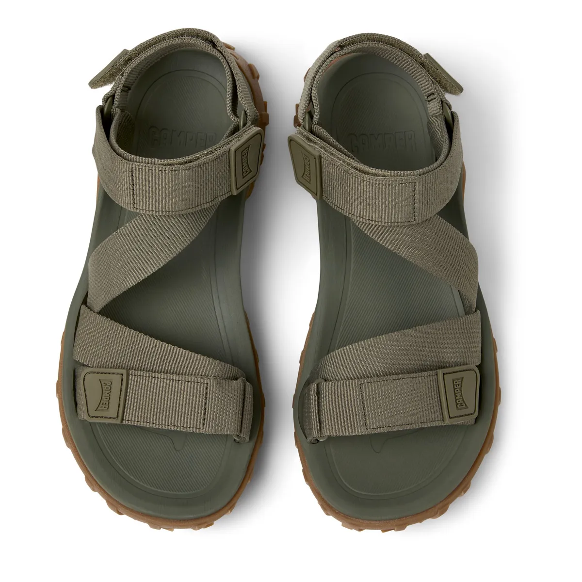 Camper Drift Trail Oliv Sandalen