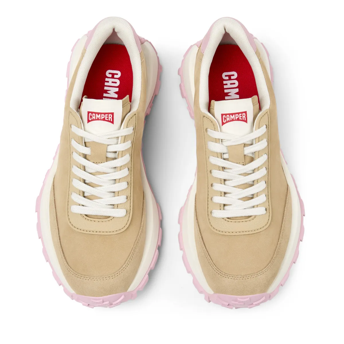 Sportlicher beiger Low-Top-Fashion-Sneaker