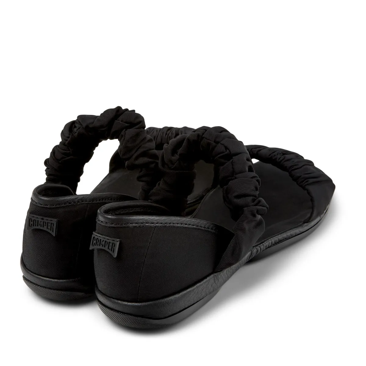 Sandalen mit gerafften Riemen