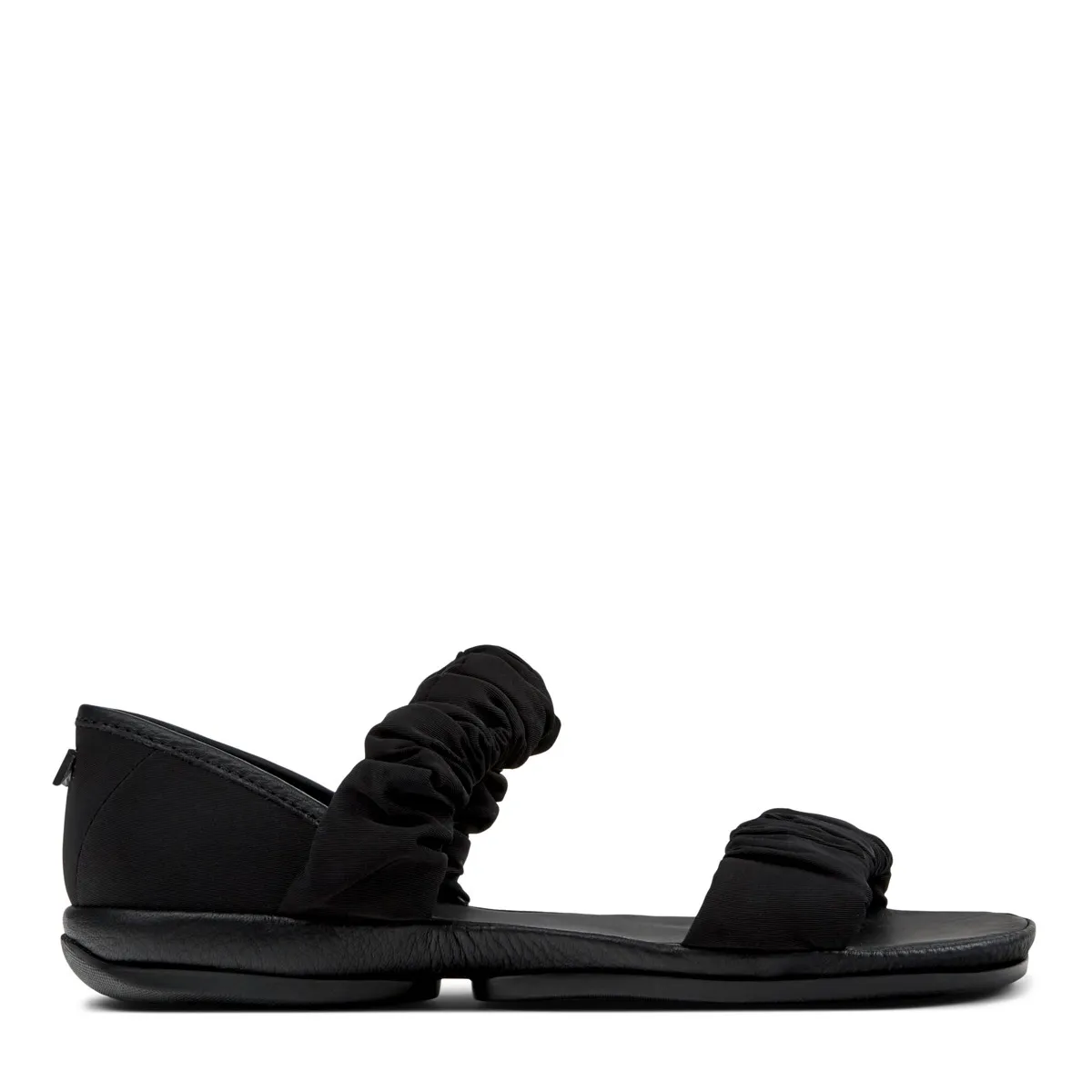 Sandalen mit gerafften Riemen