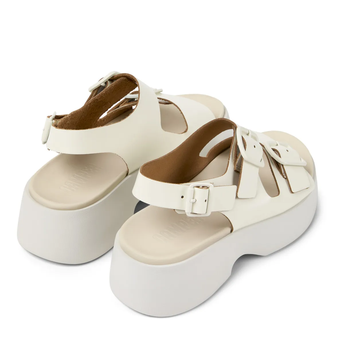 Plateau Sandalen mit Schnallenriemen