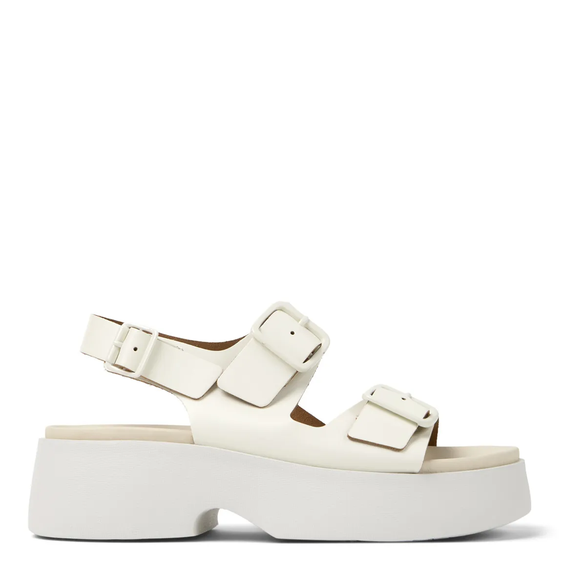Plateau Sandalen mit Schnallenriemen