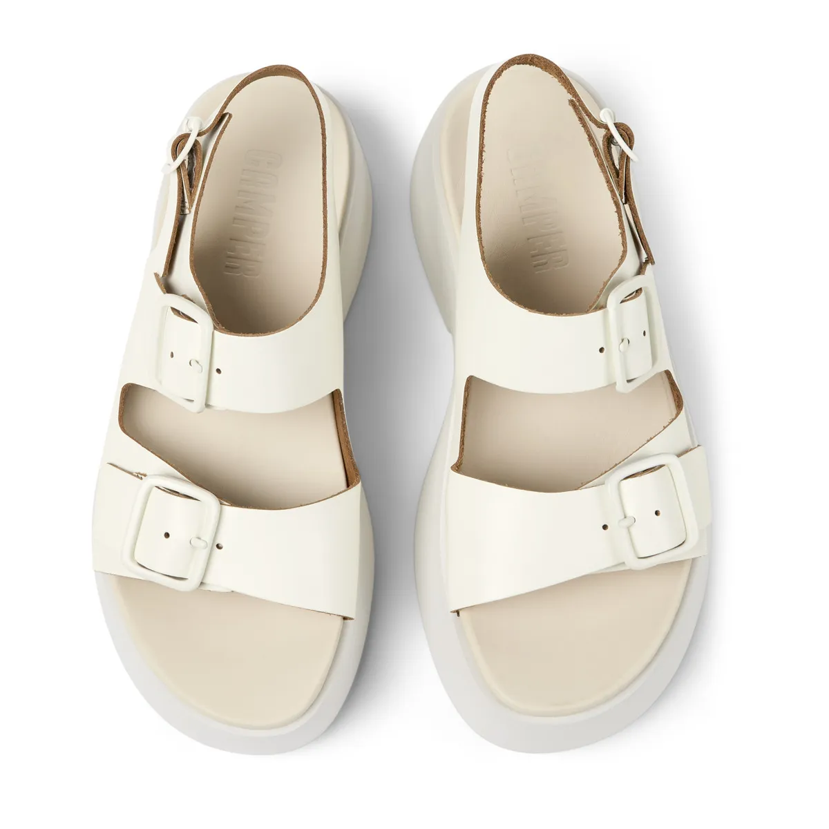 Plateau Sandalen mit Schnallenriemen