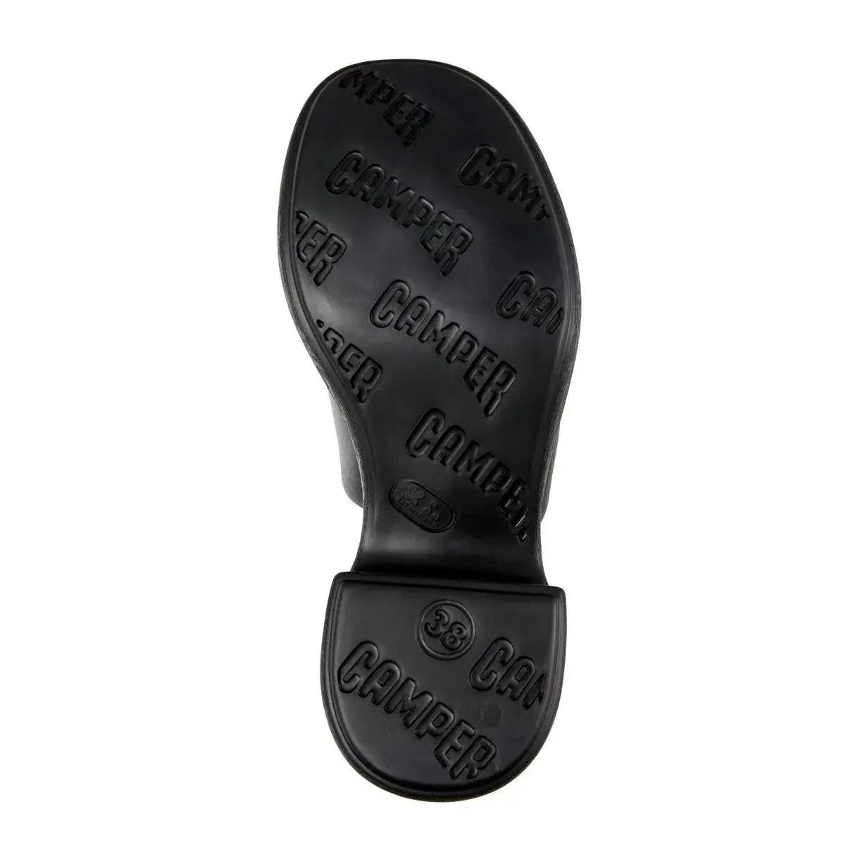 Schwarze Mules mit Absatz aus Leder