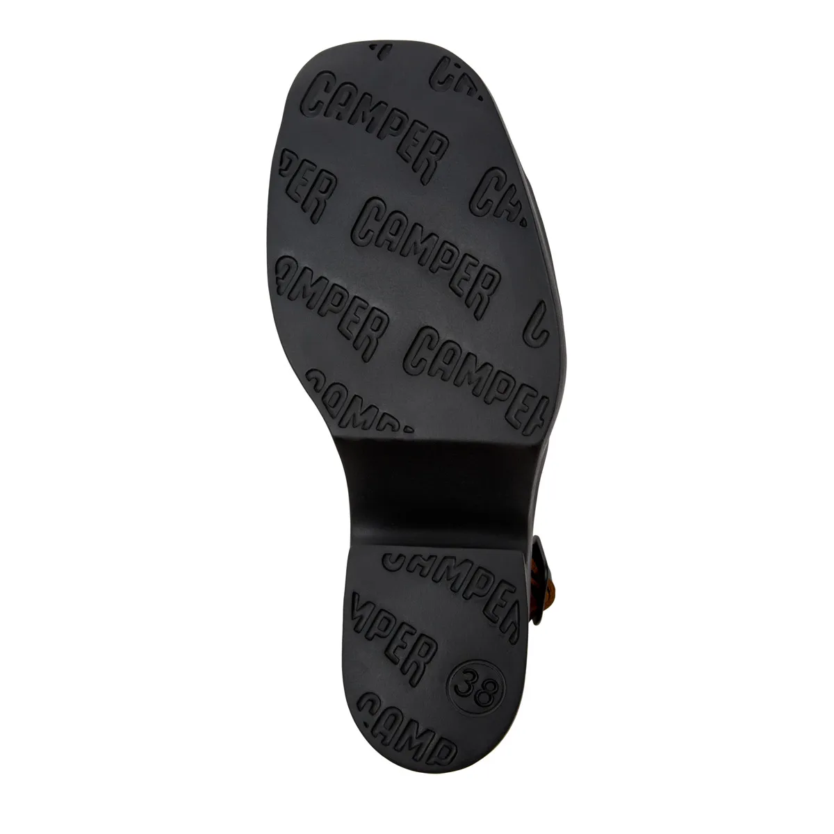 Plateau Sandalen mit Absatz aus Leder