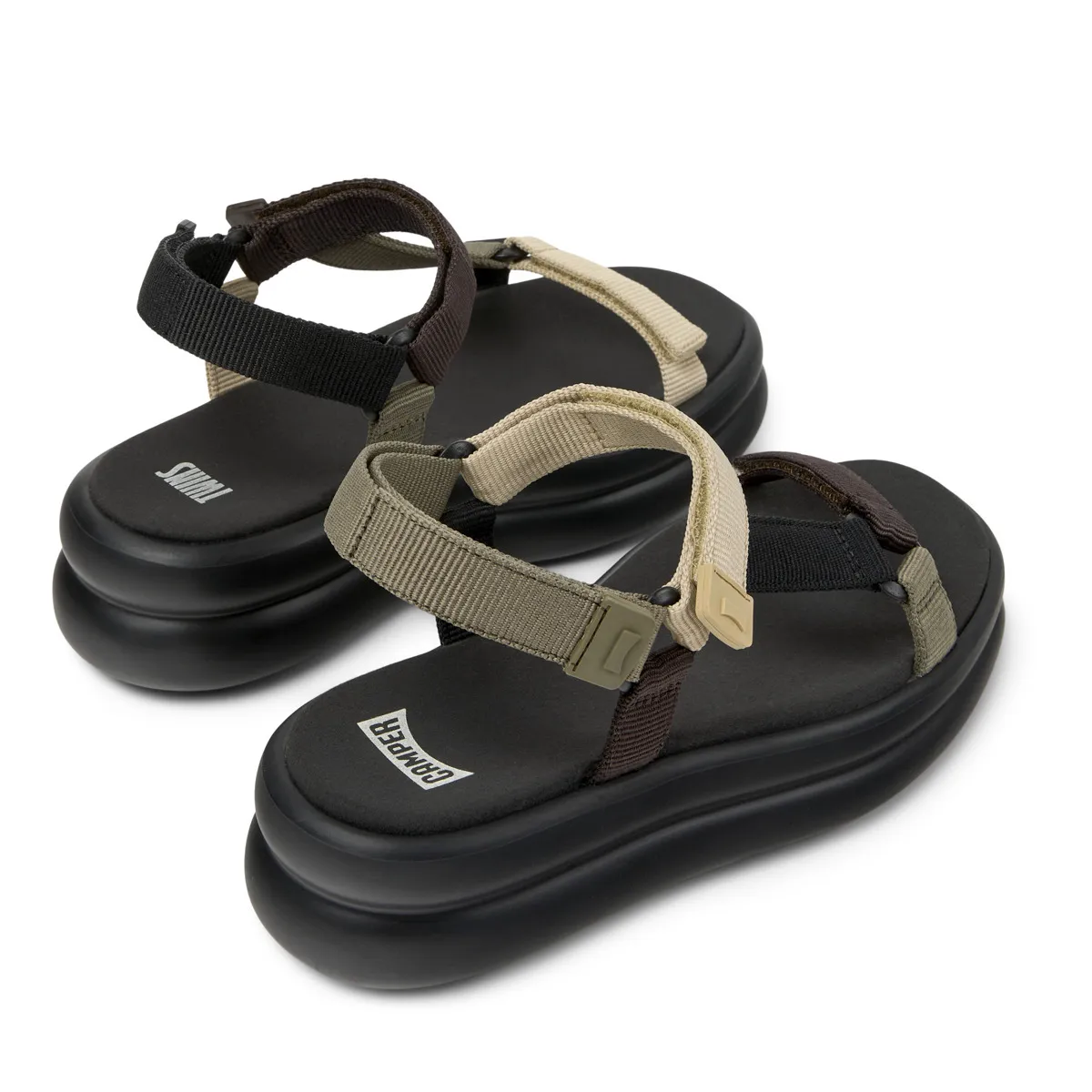 Plateau Mehrriemen Sportsandalen