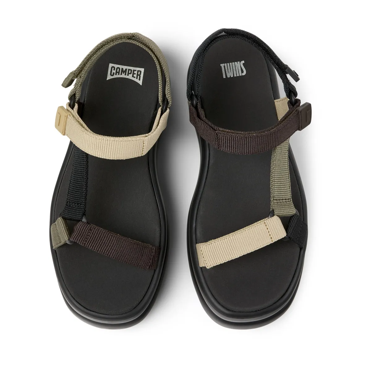 Plateau Mehrriemen Sportsandalen