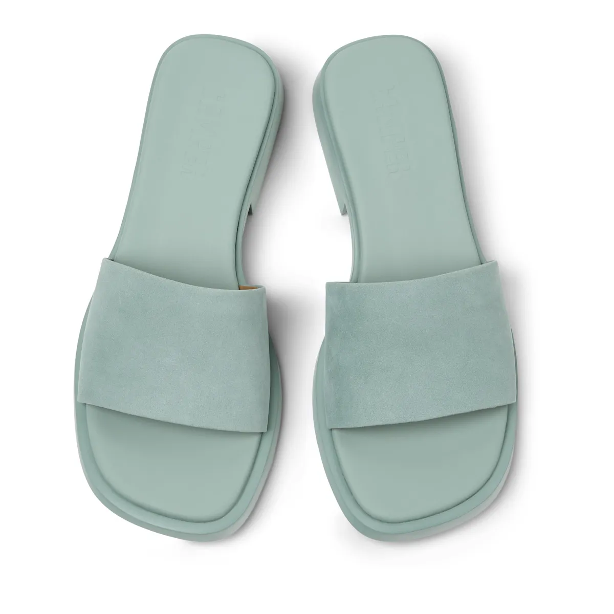 Minimalistische Slide Sandalen mit Absatz